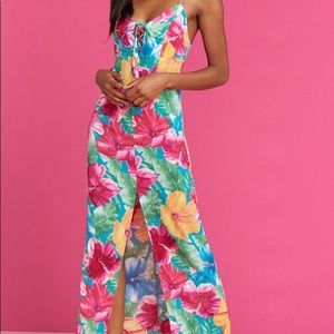 BARBIE Leyton Lace Up Maxi Dress